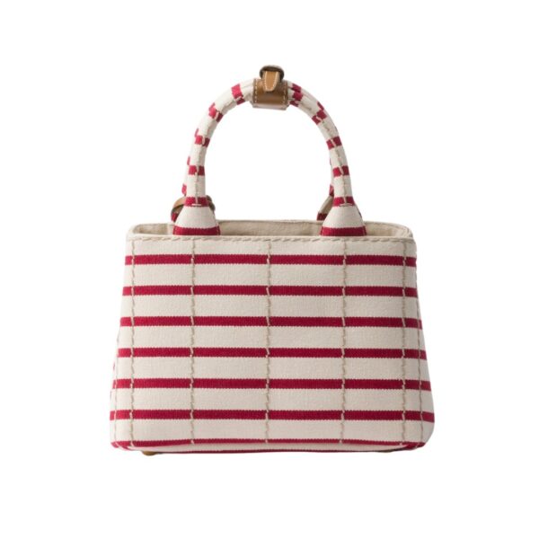 Striped Cotton Canvas Gelb/Rot 15 cm – Bild 3