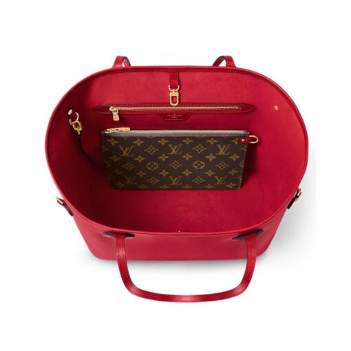 Neverfull MM Tote-Tasche in Rot 31cm – Bild 3