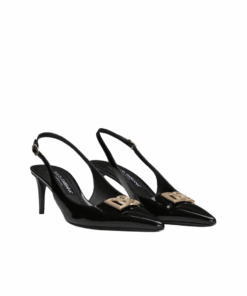Alternative view of Poliertes Kalbsleder Slingbacks