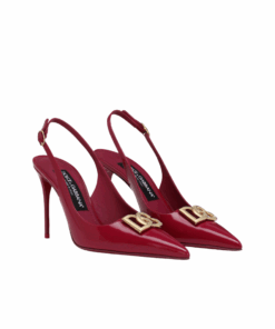 Alternative view of Poliertes Kalbsleder Slingbacks 9cm
