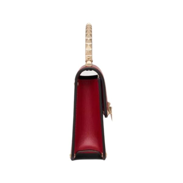 Mini Rockstud Kalbsleder Rosso Valentino 19cm – Bild 3