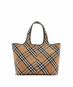Check Tote Schwarz/Braun 46 cm