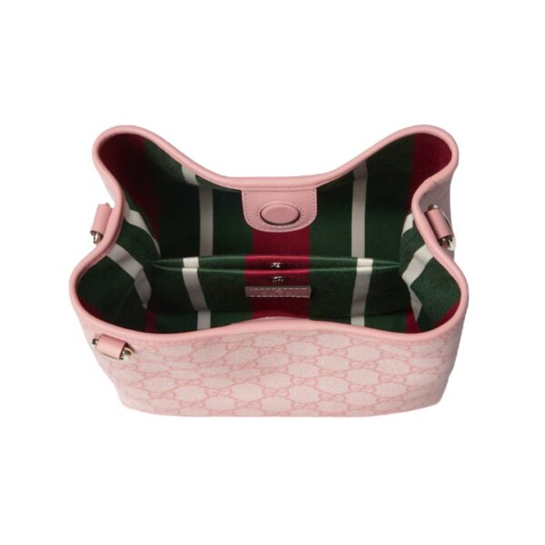 GG Emblem Mini-Beuteltasche Hellrosa 19cm – Bild 3
