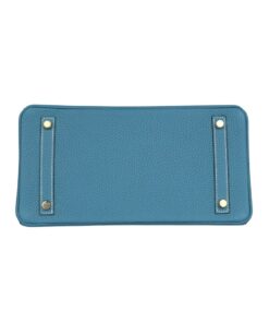Alternative view of Blue Jean Togo mit Gold-Beschlägen 30cm