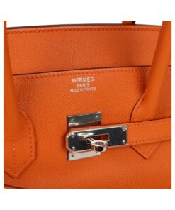 Alternative view of Orange Epsom mit Palladium-Beschlägen 35cm