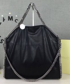 Alternative view of Falabella Fold-Over Tote Schwarz 25 cm