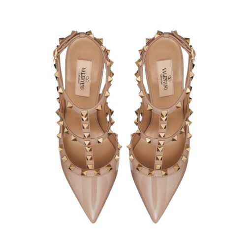 Pumps Rockstud mit Käfig Puder 100cm – Bild 4