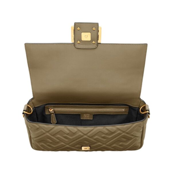 Ledertasche aus grünem Nappaleder 15cm – Bild 4