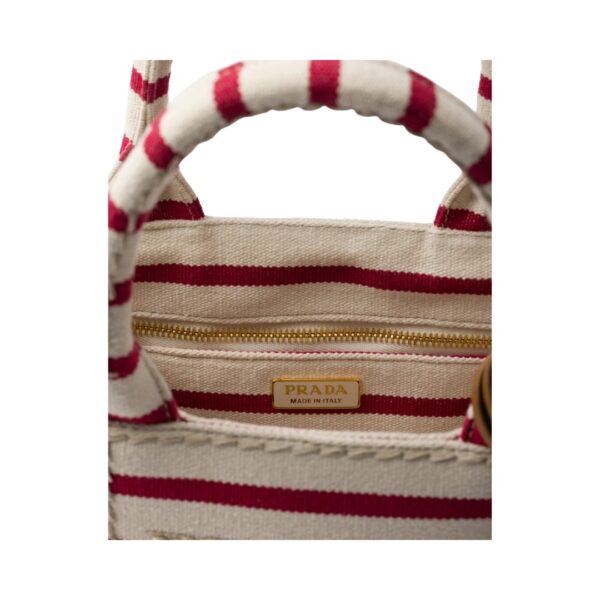 Striped Cotton Canvas Gelb/Rot 15 cm – Bild 4