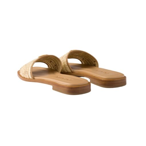 Leather Slides Natur – Bild 4