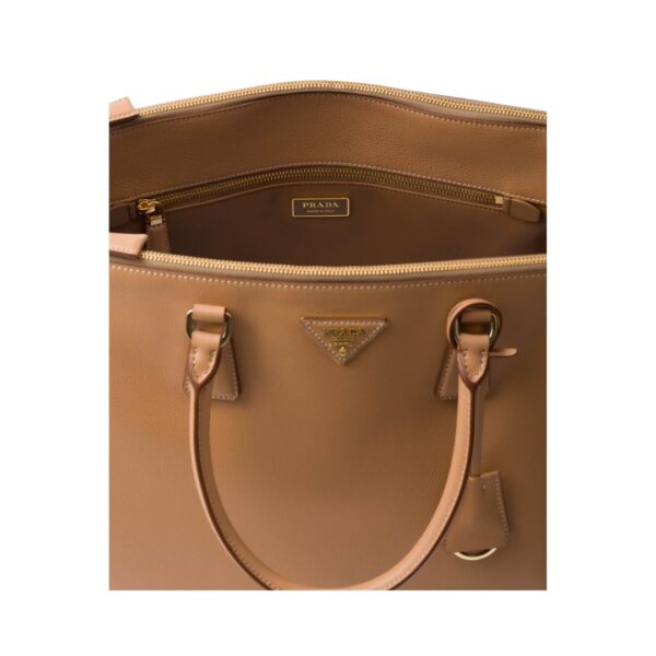 Extra-große Galleria Ledertasche in Natur 22.5cm – Bild 4