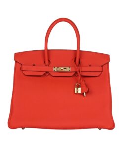 Capucine Togo mit Gold-Beschlägen 35cm