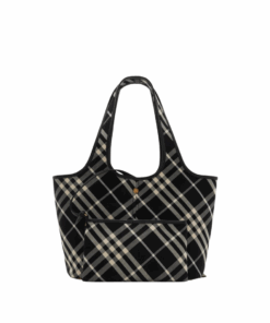 Alternative view of Check Tote Schwarz/Weiß 41 cm