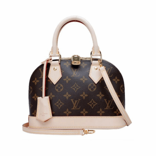 Alma BB Monogramm Braun/Rosa 25 cm