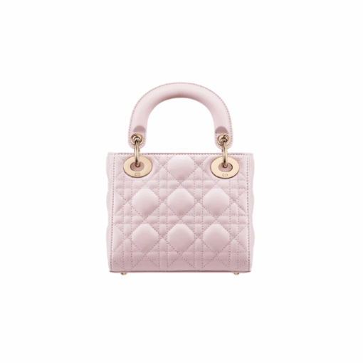 Blush roze lamsleer met Cannage-motief 20cm – Bild 3