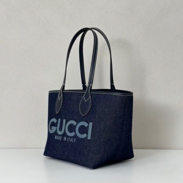 Totissima Kleine Wendetasche Dunkelblauer Denim 22 cm – Bild 5
