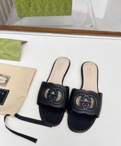 Alternative view of Cutout Lederslide-Sandalen