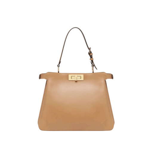 Ledertasche in Milchkaffee-Farbe 25.5cm