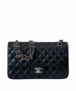 Classic Glattes Leder Schwarz/Silber 25.5 cm