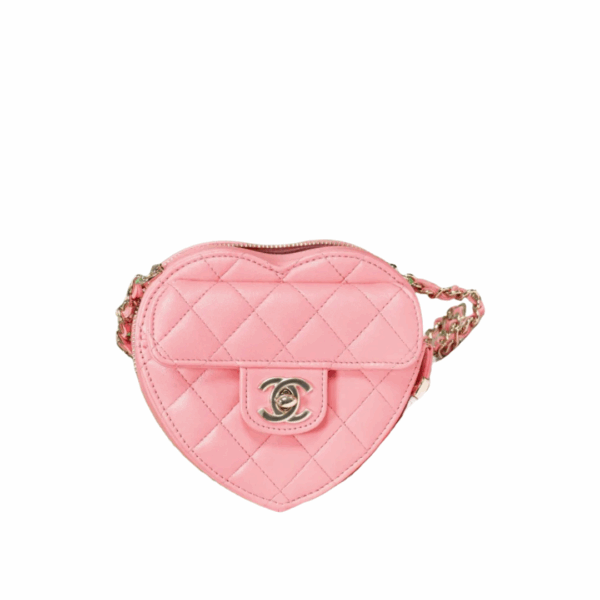 Love Heart 22S Rosa/Gold 13 cm