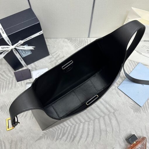 Große Schultertasche Schwarz 40 cm – Bild 5
