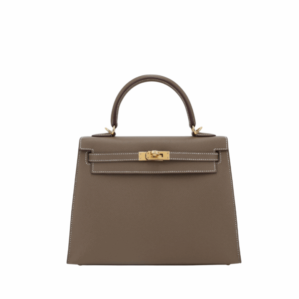 Kelly Epsom Sellier Etoupe Gold 25