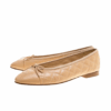 Verouderd kalfsleer Beige