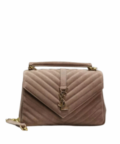 wildleder Karamell mit Goldschnalle 24 cm