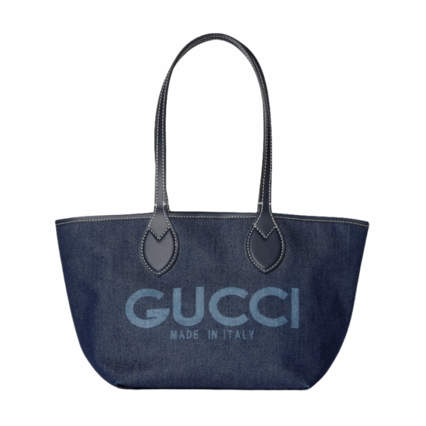 Totissima Kleine Wendetasche Dunkelblauer Denim 22 cm