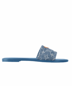 Lily Flat Mule Blau