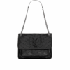 Niki Medium aus Vintage-Leder Schwarz 27 cm