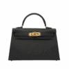 Kelly Epsom Schwarz/Gold 20 cm