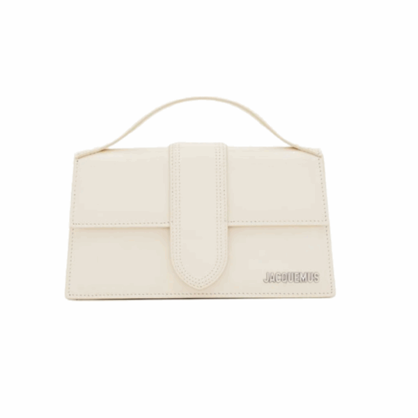 Le Bambino Mini-Tasche aus Leder Silber 17 cm