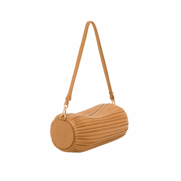 Armbandtasche aus plissiertem Lammnappaleder